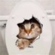 * 9 - WC-WC WC-matrica Vinyl Art kivehető fürdőszobai falfestmény Home DIY Decor