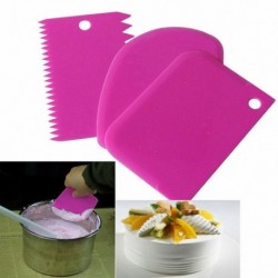 118mm x 80mm-es 3db-os szett Lesimító - formázó és szeletelő fondanthoz - marcipánhoz - torták és sütemények