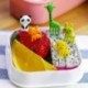 Nincs szín - 10db Bento aranyos állati étel gyümölcsszedők villák ebéddoboz tartozék dekor eszköz