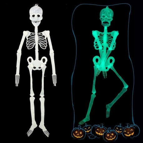 Nincs szín - Halloween kellékek világító emberi csontváz függő dekoráció szabadtéri party dekoráció
