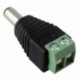 Férfi - DC 12 V-os tápfeszültség-csatlakozó adapter 5050 3528 LED-szalag fényforrásokhoz