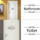 * 7 - Vicces WC-matrica Vinyl Wall Art matricák fürdőszoba és mosdó dekoráció barkácsolás