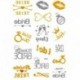 Lánybúcsús ideiglenes Tetoválás - vízálló matrica - unisex - B verzió