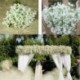 Nincs szín - Mesterséges gypsophila virág virág hamis selyem esküvői party csokor lakberendezés