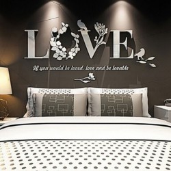 25 - Vinyl Art Home Room Decor Idézet Falmatrica matricák Hálószoba kivehető falfestmény DIY