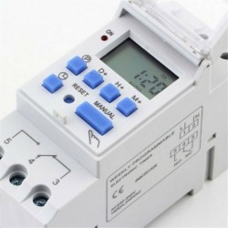 Nincs szín - AC 110 / 220V 16A digitális LCD DIN programozható heti sínidőzítő időrelé kapcsoló