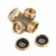 3 lyuk - Lyuk Sárgaréz Spray ködösítő fúvóka Sprinkler Head Garden Farm öntözőrendszer 1PC