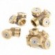 2 lyuk - Lyuk Sárgaréz Spray ködösítő fúvóka Sprinkler Head Garden Farm öntözőrendszer 1PC