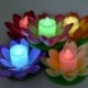 Lila-11,5 cm - Szolár kültéri úszó lótuszfényes medence kerti vízvirág LED lámpák világítása_AU