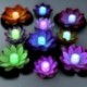 Lila-11,5 cm - Szolár kültéri úszó lótuszfényes medence kerti vízvirág LED lámpák világítása_AU