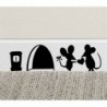 * 4 - Új WC-ülőkék falra idéző matrica Fürdőszoba dekorációs matrica Vinyl Art Decor