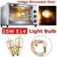 15W / sárga - 15W / 25W-os kis csavaros E14 sütő izzólámpa só lámpa, hőálló 300 ° 220-240 V