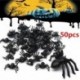 Nincs szín - 50 x kicsi fekete műanyag hamis pókjáték Halloween vicces tréfa tréfa