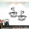 * 7 - Fekete fali matrica DIY matrica fali dekoráció matrica matricák Art konyha fali dekoráció