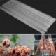 Nincs szín - 10 * Rozsdamentes acél grill grill nyárs tű BBQ Grill Kebab bot újrafelhasználható ~
