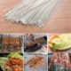 Nincs szín - 10 * Rozsdamentes acél grill grill nyárs tű BBQ Grill Kebab bot újrafelhasználható ~