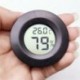 Nincs szín - Mini kerek LCD hőmérő digitális higrométer hőmérséklet-páratartalom kijelző fekete
