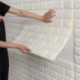 Nincs szín - Öntapadó kő tégla 3D falmatrica panel vastag puha PE hab falikar Egyesült Királyság