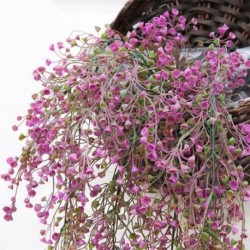 Rózsavörös - Mesterségesen lógó borostyánfüzér növények szőlő hamis lombozat virág wisteria Home USA