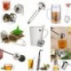 * 2 - Rozsdamentes acélból készült teafúvó laza tealevél szűrő gyógynövényes fűszerszűrő diffúzor