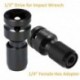 Nincs szín - HSS 1/2 &quot négyzet alakú és 1/4 hüvelykes adapter hatszögű foglalatú átalakító adapter otthoni