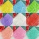 Lila - 144x művirág hamis mini habrózsák szárú esküvői csokor dekorokkal CA