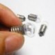 10 db - 5/10 / 20db E10 2.5V 0.3A csavaros lámpa elektromos izzó fizikai kísérlethez