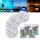 4 x fény   1x távirányító - 4db 10LED RGB merülő medence pezsgőfürdő SPA lámpa IR távoli tó fény