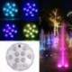 4 x fény   1x távirányító - 4db 10LED RGB merülő medence pezsgőfürdő SPA lámpa IR távoli tó fény
