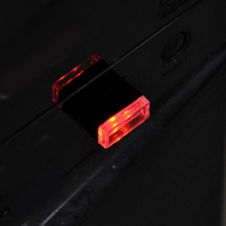 Piros - RGB színes USB LED Mini vezeték nélküli autó belső világítási légköri fény Univerzális