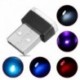 Piros - RGB színes USB LED Mini vezeték nélküli autó belső világítási légköri fény Univerzális