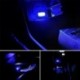 Piros - RGB színes USB LED Mini vezeték nélküli autó belső világítási légköri fény Univerzális
