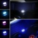Piros - RGB színes USB LED Mini vezeték nélküli autó belső világítási légköri fény Univerzális