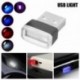 Kék - RGB színes USB LED Mini vezeték nélküli autó belső világítási légköri fény Univerzális
