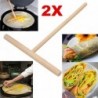 2db Fából készült palacsinta formáló - Tészta elkenő spatula