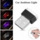 Jégkék - Univerzális RGB USB LED Mini vezeték nélküli autó belső világítási légköri fény