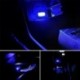 Lila - Univerzális RGB USB LED Mini vezeték nélküli autó belső világítási légköri fény