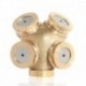 4 lyuk - Lyuk Sárgaréz Spray ködösítő fúvóka Sprinkler Head Garden Farm öntözőrendszer