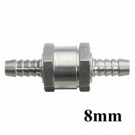 8mm - Visszatérés nélküli egyirányú szelep alumínium átfolyó légtelenítő üzemanyag szerszám 6/8/10 / 12mm