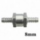 8mm - Visszatérés nélküli egyirányú szelep alumínium átfolyó légtelenítő üzemanyag szerszám 6/8/10 / 12mm