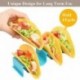 Sárga - Taco Holder mexikói étel hullám alakú kemény állvány állvány konyhai étterem eszköz AU