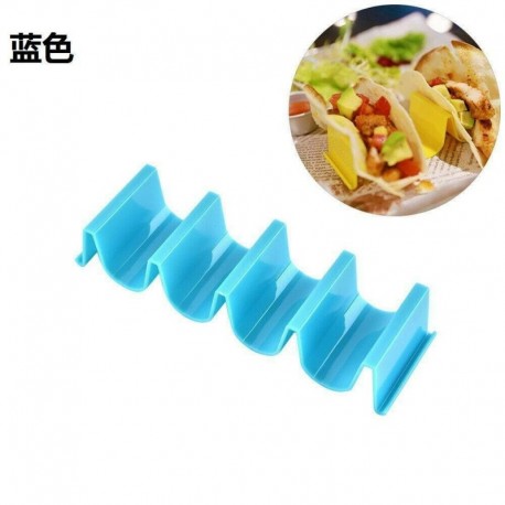 Kék - Taco Holder mexikói étel hullám alakú kemény állvány állvány konyhai étterem eszköz AU