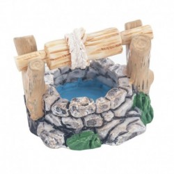 1PC vízkút - DIY figura kézműves növény fazékkerti dísz miniatűr tündérkert dekoráció Új