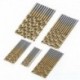 Nincs szín - UK 50db 1-3mm HSS titán bevonatú fűrészszár csavarfúró szett fa fém szerszám