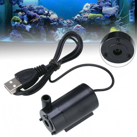 Nincs szín - USB 1 méteres kábel némítása kis vízi szivattyú Mini merülő haltartály szivattyú eszköz AU