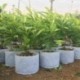 4 liter fogantyúval - Kerek növényi tasak szövet edények   fogantyú gyökértartály Grow Bag levegőztető konténer