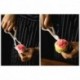 3db-os szett - Sütemény - fondant - marcipán formázó szett - Olló - 2db forgatható alátét