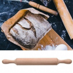 Nincs szín - 
 Tészta Roller Non Stick fából készült fogantyú sodrófa sütik Pizza sütemény sütő eszköz
