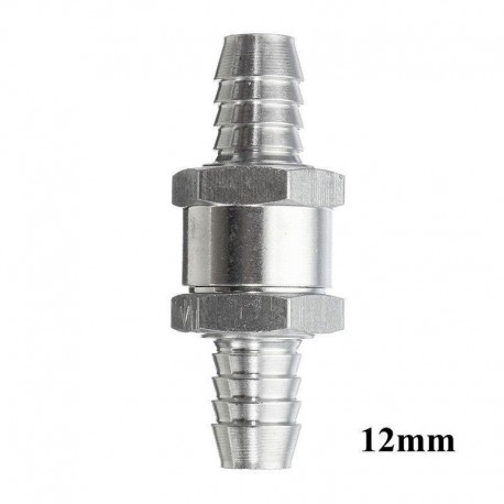 12mm - Egyirányú alumínium visszacsapó visszacsapó szelep átfúvó légtelenítő üzemanyag szerszám 6/8/10 / 12mm