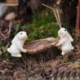 1PC Gary egyenes lépés - Figura miniatűr kézműves növény cserepes tündér babaház dekor kerti dísz DIY CA
